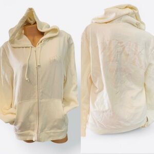 PINK Victoria's Secret Cream Hoodie New with tags xl